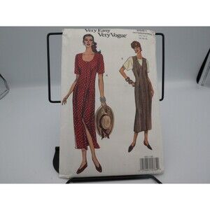 Very Vogue 8581 Dress Jumper Top Sewing Pattern Size 14-18 Very Easy Vtg 1993